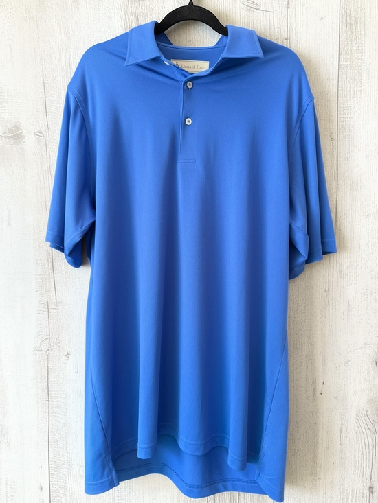 Donald Ross Other - Donald Ross Polo Shirt Mens Large Blue Golf Performance Short Sleeve
